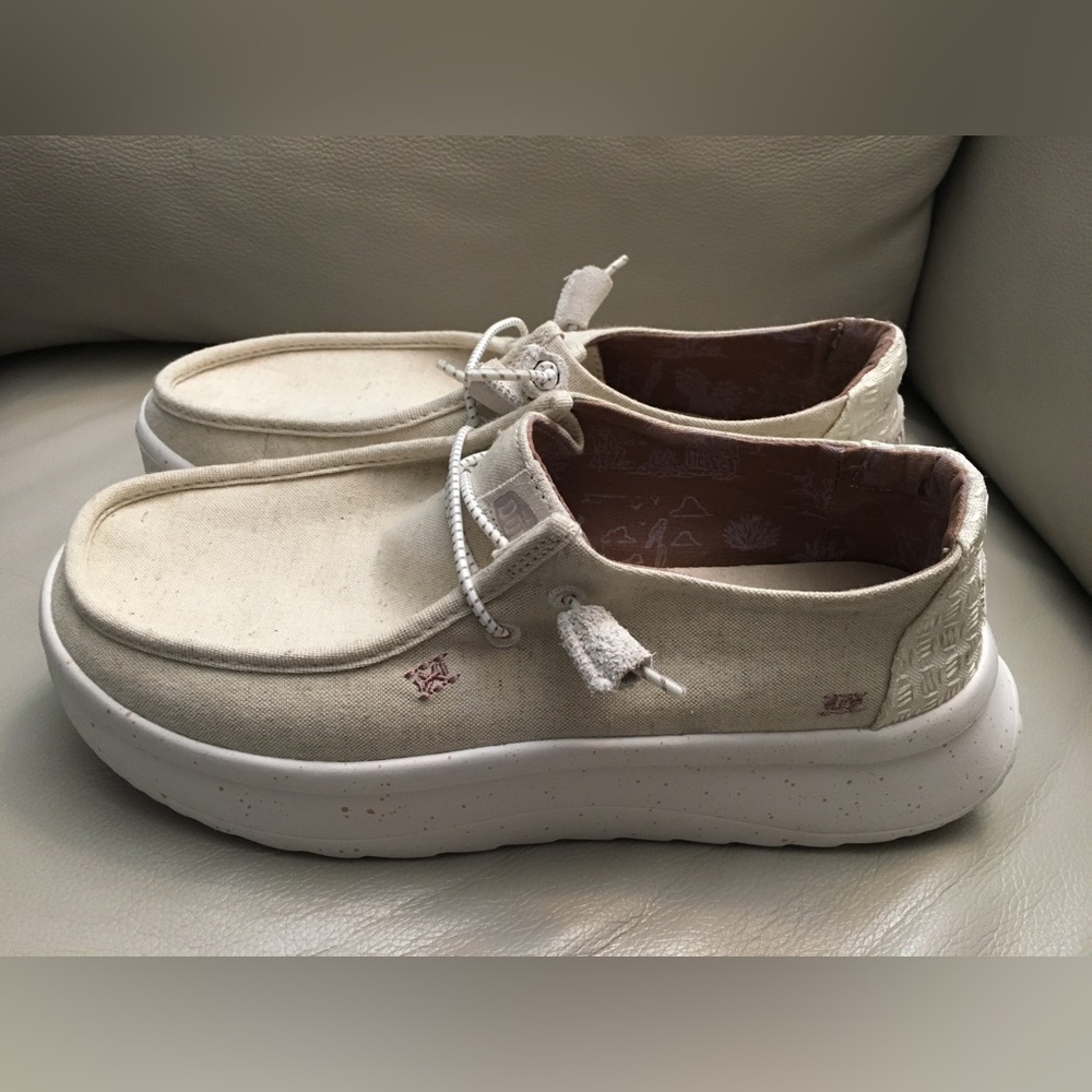 Hey Dude Women's Cream Shoes